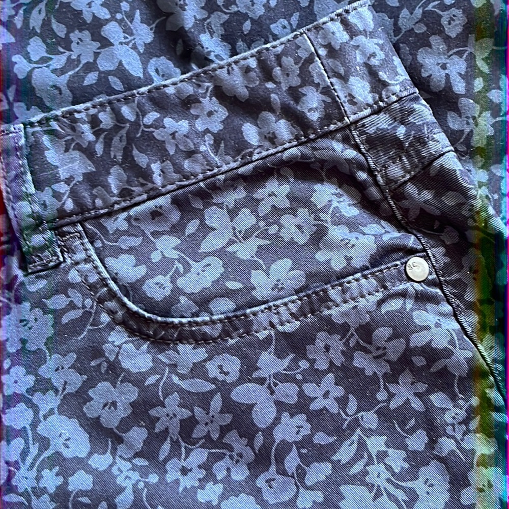 SPORTSCRAFT Flower Print Cotton Blue Skirt. Casual, Street Wear NWOT - Picture 6 of 8